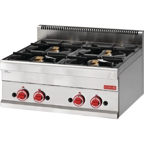 Réchaud Gaz Professionnel série 650 - 4 feux - Gastro M