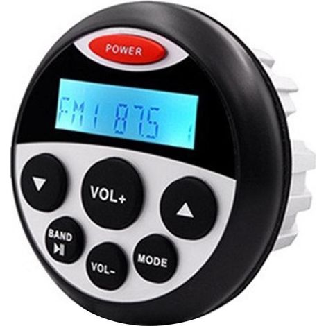 Radio stéréo marine étanche avec Bluetooth, lecteur audio MP3 pour motos et bateaux, récepteur FM automobile SPA. (1/5)