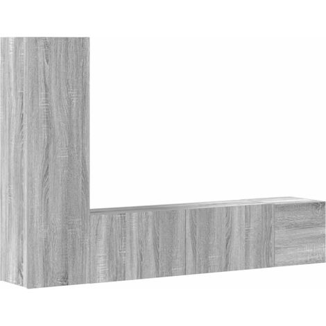 Maison Exclusive - Set de muebles para TV 3 pzas madera contracha