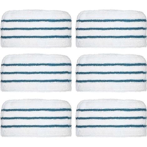 Lot de 6 lingettes de rechange AURA pour balai vapeur lavable (1/5)