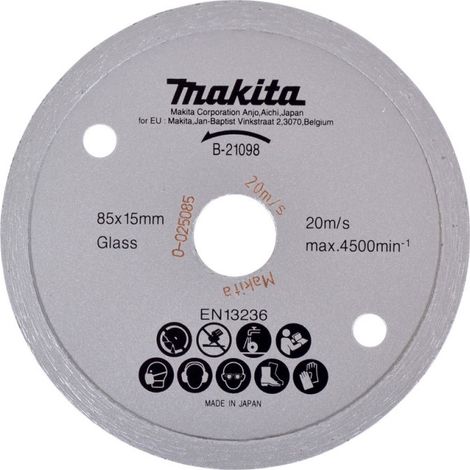 Makita - Diamanttrennscheibe Glas 85x15 mm B-21098