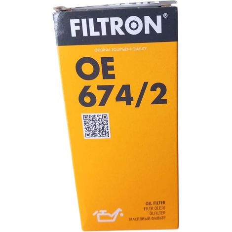 Filtro olio motore marca filtron codice filtro oe 674/2