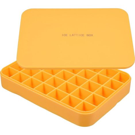Bac à Glaçons en Silicone Couvercle, Moule Glace Pratique Non Adhérent (1/5)