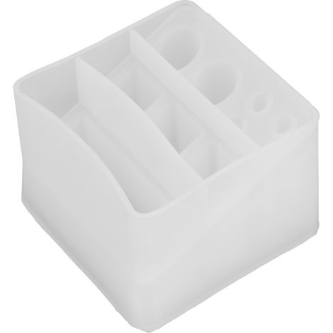 Coffret Rangement Rouge à Lèvres 3D Moule Silicone Résine Organisateur Multislot Tiroir Forme Cosmétique DIY Moule (1/5)