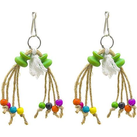 Lot de 2 jouets suspendus pour perroquets (1/3)