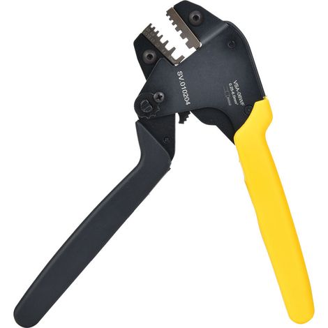 Pince à sertir auto-ajustable pour cosses à sertir à froid de tubes E de section 0,25 à 6,0 mm² (AWG 23-10).