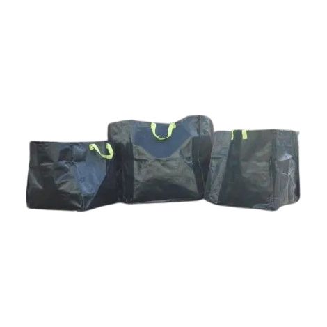 Bolsa de jardín con asas, 3 bolsas 70L, 100L, 170L