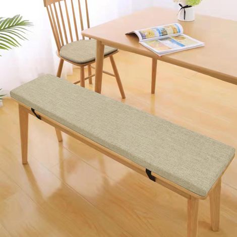 Coussins pour Bancs De Jardin, Coussin Salon De Jardin Exterieur, Antidérapant Coussin De Siège, Assise Coussin pour Banc De Mobilier Terrasse Canapé Extérieur, Beige, 90x45x5cm (1/5)