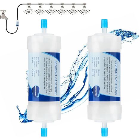 Filtro de Sedimentos PP 10 Micras, Conexión Rápida 1/4", Flujo 3 LPM – Ideal para Ósmosis Inversa y Acuarios (1/4)