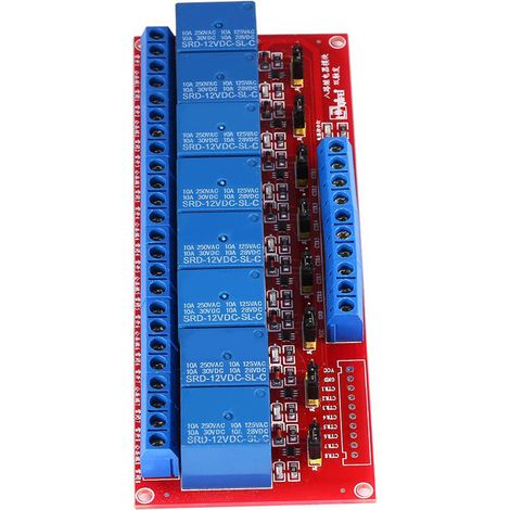 DC 12V 8-Kanal Hoch-/Niedrigpegel-Dual-Trigger-Relaismodulplatine (1/5)