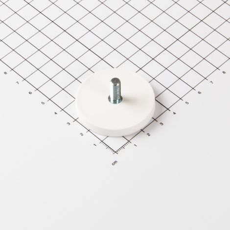 Magna-C Gummiertes Magnetsystem Ø43x6mm mit Gewindezapfen (1/4)