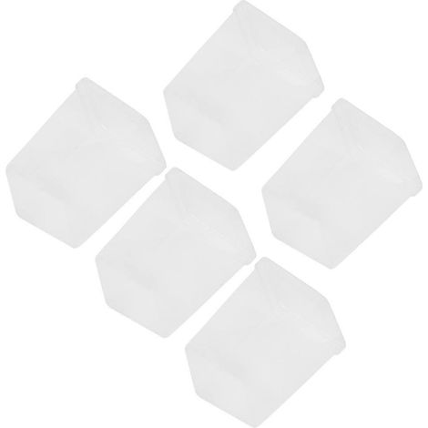 Boîte à cotons-tiges, boîte cosmétique compatible, rangement, 5 pièces, organisateur à compartiments simples (1/5)