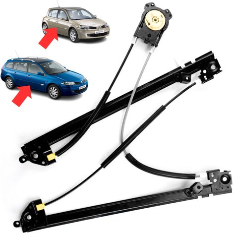 Mecanisme de Leve vitre avant droite côté passager pour Megane 2