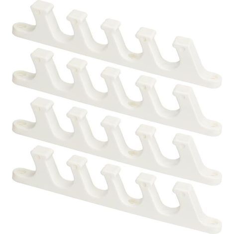 Supports de réglage multipositions à 5 positions pour dossier de chaise longue d'extérieur - Pièces de rechange - Ensemble de 4 supports en plastique (1/5)
