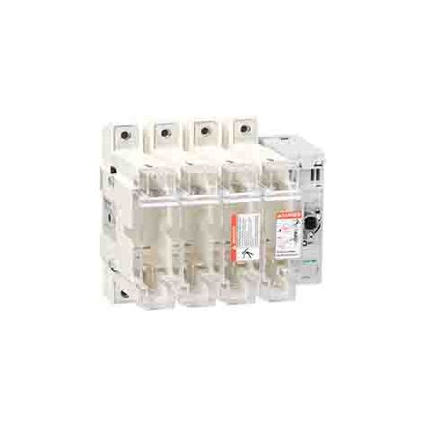 Interrupteur-fusible sectionnel SCHNEIDER 250A à 4 pôles, idéal pour la protection électrique.