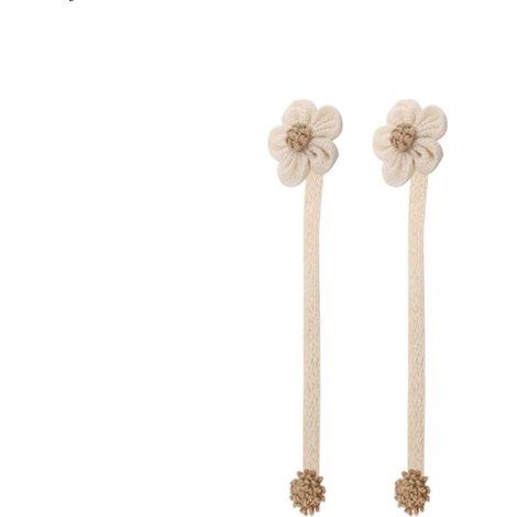 Embrasses de rideaux - 2 pièces - Support de rideau - Embrasses de rideaux - Cordon de rideau - Accessoire de décoration de fenêtre - Embrasses de Rideaux - Cordon de rideau magnétique - 40 cm - Beige (1/5)