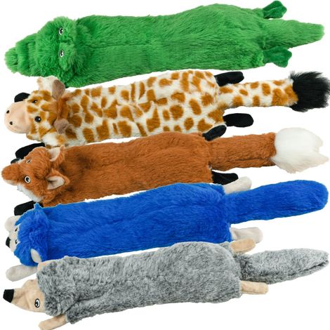 Lot de 5 jouets couineurs pour chien, sans rembourrage, durables et mignons. (1/5)