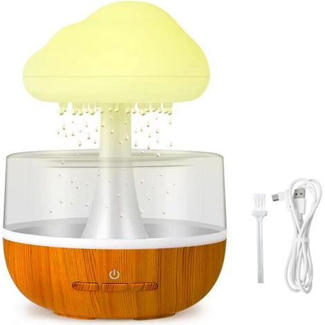 Aroma-Diffusor, Luftbefeuchter mit 7-farbiger LED-Beleuchtung, Aroma-Diffusor für Zuhause - Crezuo