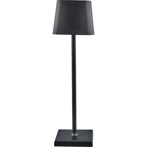 L'Arcolaio Lampada Touch Square Pro H 38 Cm 10 x 10 Cm Nera