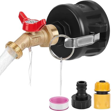 Adapter für IBC-Container, 2-Zoll-Nockenschloss mit Messing-Schlauchanschluss