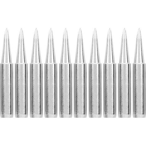Set di punte per saldatore senza piombo, accessorio per saldatore 900MT1.6D, 10 pezzi -Crezuo