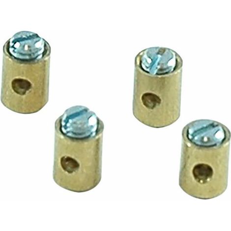 Arrêtoir de câble Ø 2 mm 1 Vis sans tête M4x4 (Lot de 5) (1/2)