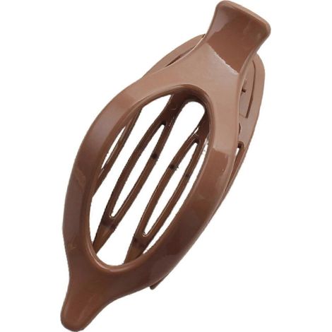 Pince à cheveux pour femme, épingle à cheveux en plastique, maintien ferme, légère et confortable.-Coffee (1/5)