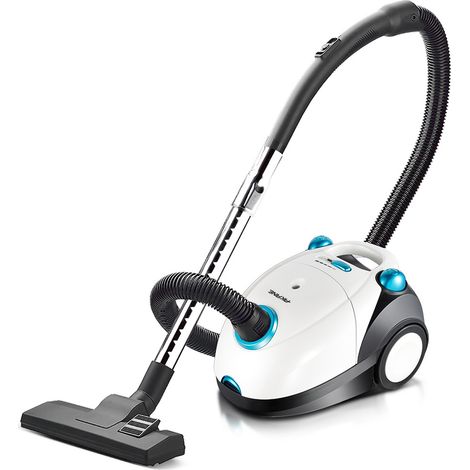 Aspirateur de chantier Aspirateur eau et poussière 2800W - Acier Inoxydable Industriel, Fonction Soufflerie, Sans Sac 2L (Aspirateur traîneau haute aspiration pour tapis moteur) (1/5)