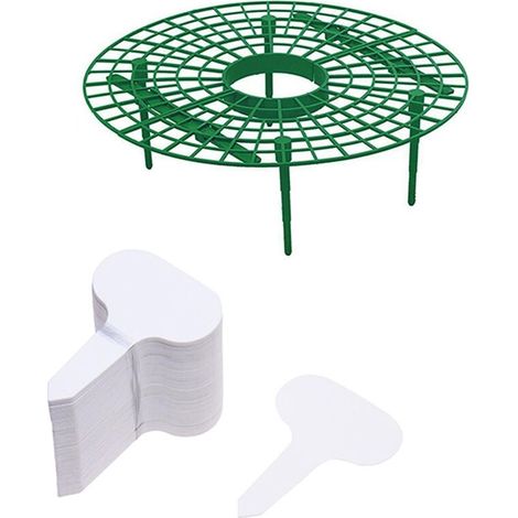 Support pour plantes grimpantes, support pour fraisiers, accessoires pour plantes grimpantes, support de jardin (support pour fraisiers + étiquettes) (1/5)