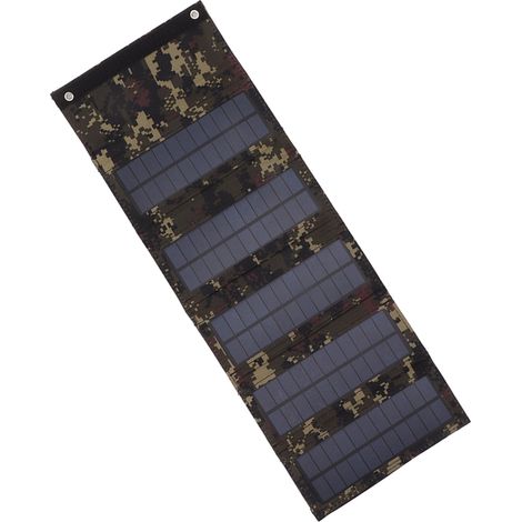 Sac pour panneau solaire portable 50 W en silicium monocristallin, étui pliable pour panneau solaire, idéal pour les situations d'urgence en extérieur et le camouflage. (1/5)