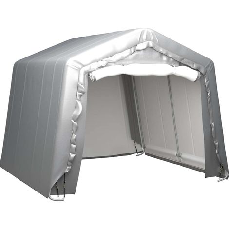 vidaXL Carpa de almacenamiento acero gris 300x300 cm (1/5)