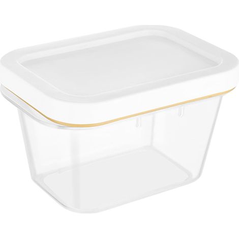 Boîte De Rangement Pour Beurre Et Fromage - Avec Couvercle - Dimensions 14 x 10 x 8,5 cm - Plastique Alimentaire - Pour Réfrigérateur - 1 Pièce (1/5)