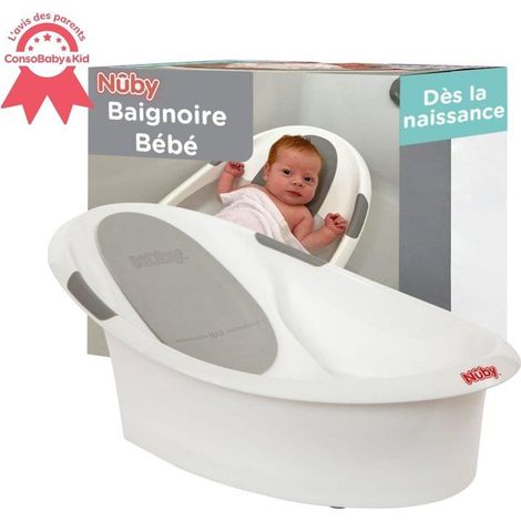 Bañera para bebé - NUBY - Dr.Talbot’s - Desde el nacimiento - Soporte antideslizante integrado - Cabezal suave