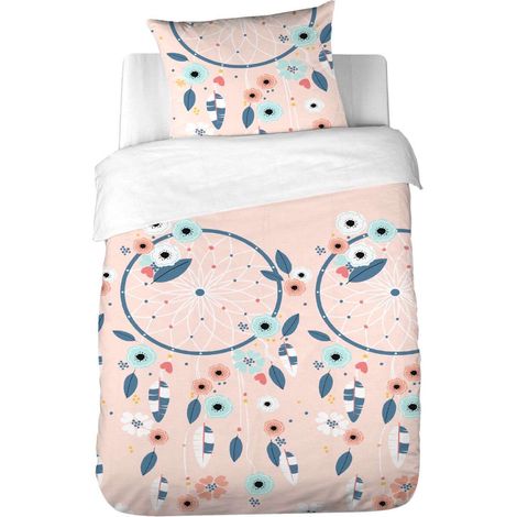 Parure de lit enfant 100% coton adouci motif attrape-rêves (1/5)