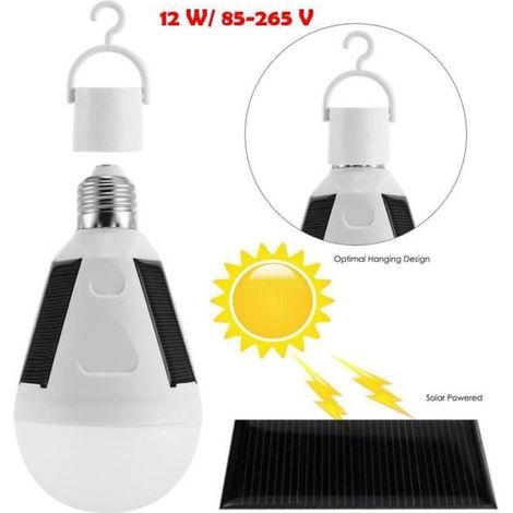Lampe solaire de pêche de camping de tente de l'ampoule couleur blanche campement camping - BEARWIN - éclairage nocturne de nuit 2 (1/4)