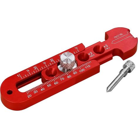 Compás de arco lineal ajustable para carpintería, herramienta de trazado de doble propósito, herramienta de dibujo circular de aleación de aluminio, regla de sujeción ajustable para carpintería