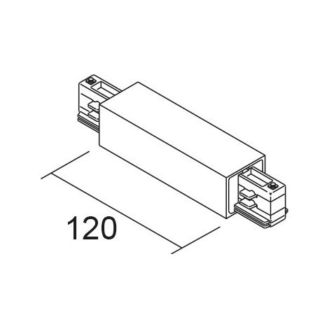 Alimentation centrale pour rail 3 allumages 023 DALI noir ARIC 16165
