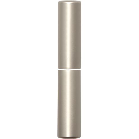 Zierhülse aus Aluminium Aufsteckhülse vernickelt matt für Einbohrbänder Band ø 15mm, Bandhöhe 112mm
