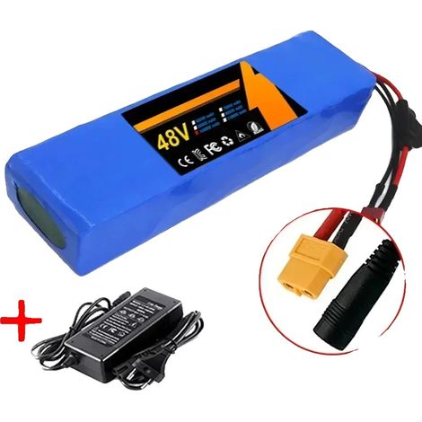 Batterie Lithium-ion, Capacité 100Ah, Compatible avec Divers Systèmes, chargeur XT60-DC (1/2)