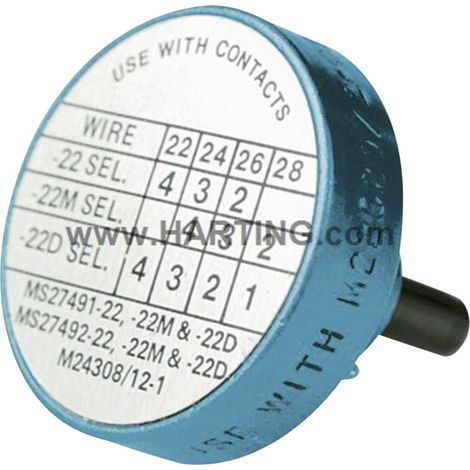 HARTING 09990000531 09 99 000 0531 Positionierhülse Blau 1 St.