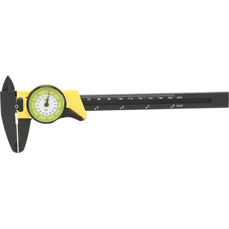 Kunststoff-Messschieber – 0–150 mm – 0,01 mm – gelb – schnell/präzise – biomedizinisch