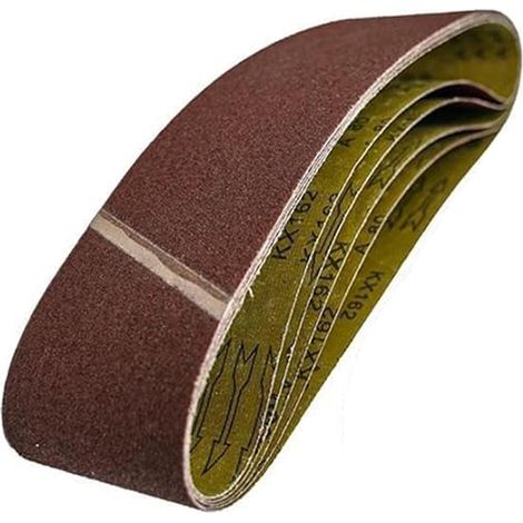 Dapetz ® Sanding Belts 100mm x 915mm Compatible with Power-Sander 80 Grit Abrasive Aluminum Oxide Ideal for Grinding Sharpening and Derusting Wood, Paint, Varnish, Plastics 5X (1/5)
