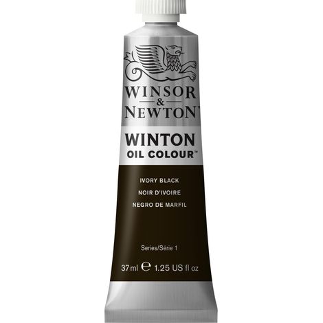 Winsor & Newton Olio Winton 37 ml - Nero d'Avorio