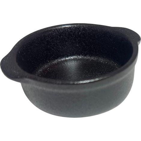 Le Coq Rupis Tegamino finger food set 6 stoneware Nero 7x8