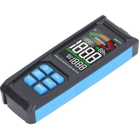 Détecteur d'humidité électronique sans aiguille pour matériaux de construction, bois et murs (1/5)