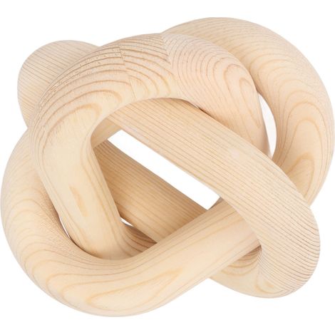 Chaîne décorative en bois à 3 maillons, décorations pour la maison, salon, café, couleur naturelle (1/5)