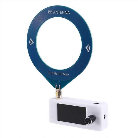 SI4732 Radio, SMA-Schnittstelle, Vollband AM/FM LSB, USB, Rahmenantenne, 1,9 Zoll IPS-Bildschirm, weiß. (1/5)