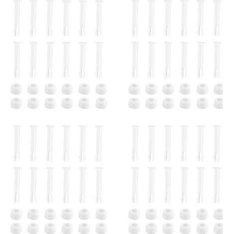 48 PièCes en Plastique pour Goupilles de Joint de Piscine et 48 PièCes en Caoutchouc pour les PièCes de Piscine à Cadre Rond Hors (1/4)