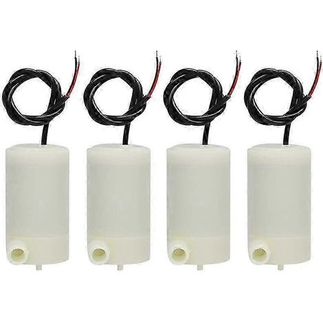 Set of 4 mini submersible DC 3V/5V water pumps for aquarium, fountain and pond (edition 0702) (1/5)