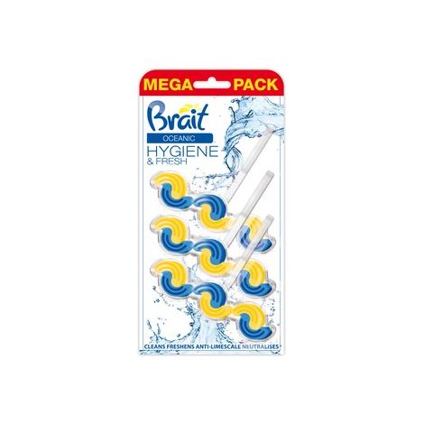 Bloques de inodoro bifásicos BRAIT Oceanic - 3 x 45 g - Aroma a mar